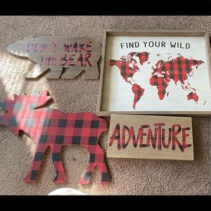 Rustic signs